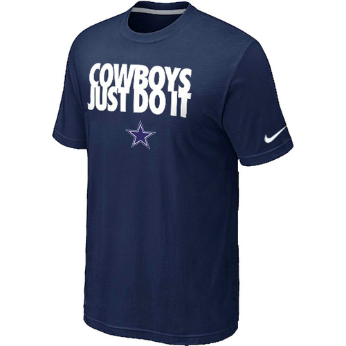 Nike Dallas Cowboys "Just Do It" NFL T-Shirt - Dark Blue